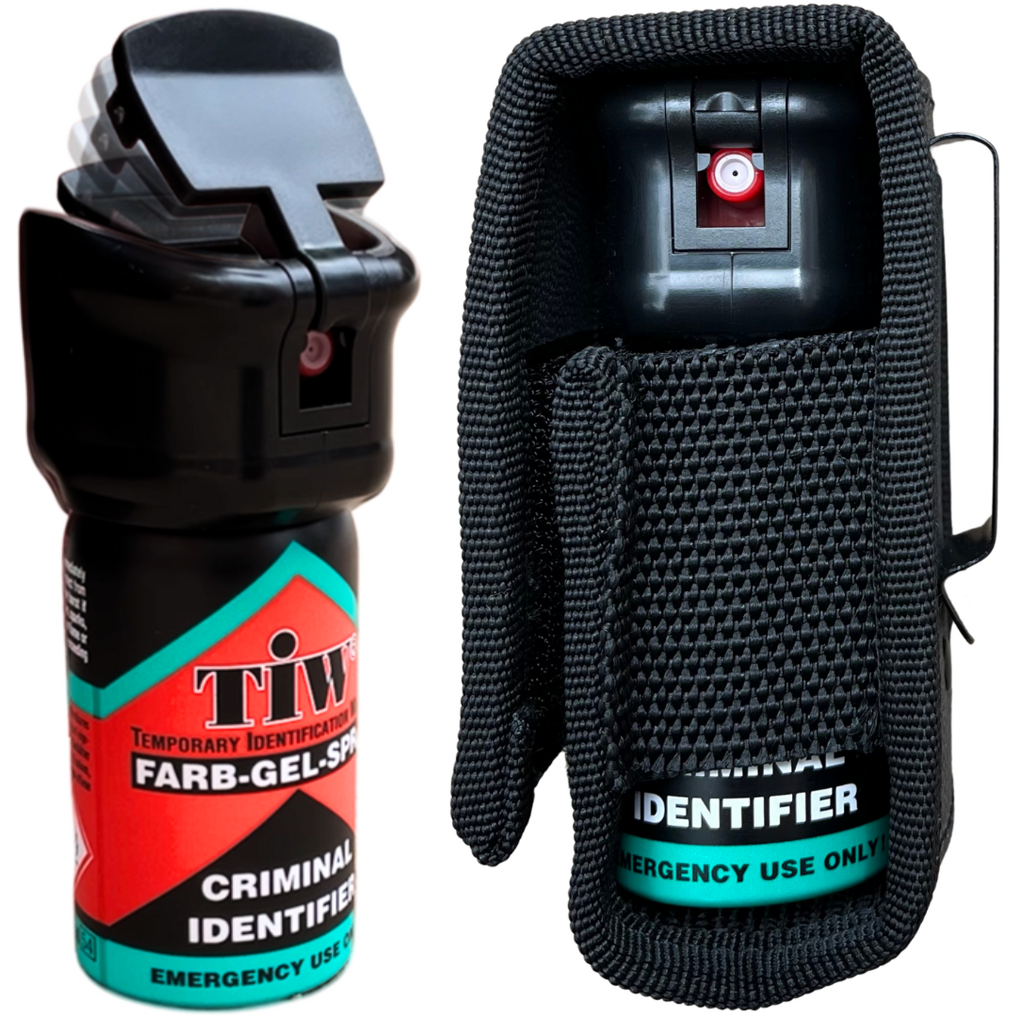 40mL 'Flip-Top' Farb-Gel-Spray with Heavy-Duty Holster