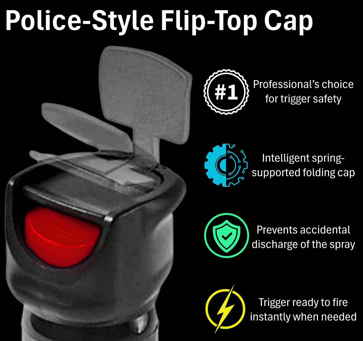 40mL 'Flip-Top' Farb-Gel-Spray with Heavy-Duty Holster